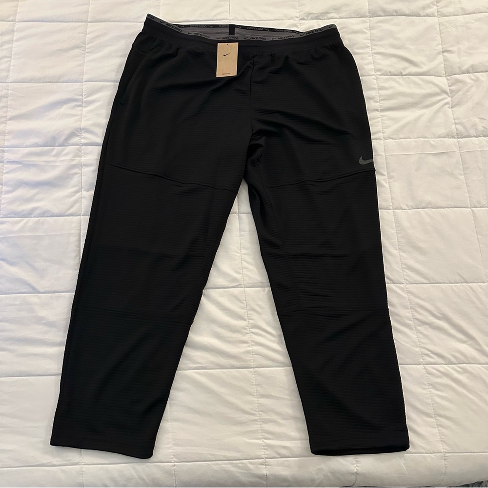 Nike Pro Fleece Training Pants Black | Men’s XL | NEW Joggers - Sweatpants